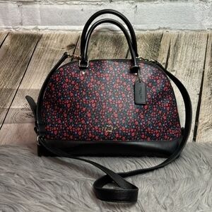 Coach Sierra Satchel In Ranch Floral Print Crossbody Bag